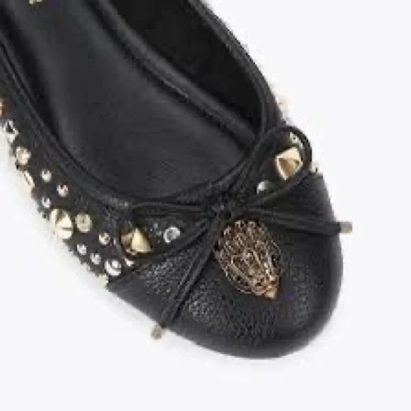 Kurt Geiger London Eagle Ballerina black slip in flats Size 7.5 Us - Picture 9 of 9